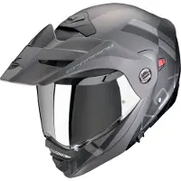 Scorpion ADX-2 Galane klaphelm, mat zwart/zilver, maat S (55/56)