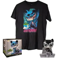 Funko POP! Catwoman And Short Sleeve T-shirt Zwart L Kinderen