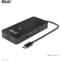 Club 3D USB-7-in1-HUB USB-C USB-C dockingstation Geschikt voor merk (dockingstation):