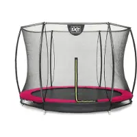 Exit Silhouette inground trampoline ø244cm met veiligheidsnet - roze