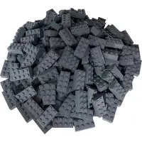 LEGO 2x4 blokken, hoge blokken, donkergrijs - 3001, nieuw! Aantal: 100 stuks