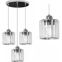 Toolight Kristalzilver Plafondlamp APP510-3CPR