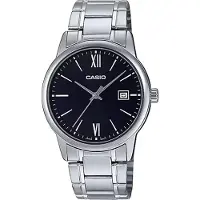Casio MTP-V002D Serie - Herenhorloge - Staal - Zilver - Mineraalglas