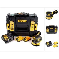 DeWalt DCW 210 D2 Akku Exzenterschleifer Brushless 18V 12.000U/min 125mm + 2x Akkus 2,0 Ah + 1x Schn (Excentrische schuurmachine)
