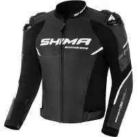 SHIMA Bandit 2.0 Perforated Zwart Wit Leren Motorjas Maat 58
