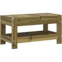 vidaXL Tuinvoetenbank 62x30x32 cm geïmpregneerd grenenhout