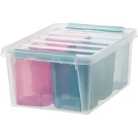Smartstore - Colour 14 Opbergbox 14 liter met 6 Vakverdelers - Polypropyleen - Transparant