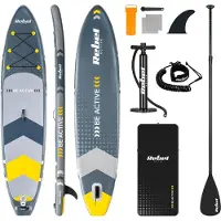 Rebel Active RBA-4500 - Opblaasbare SUP Board - 350 cm - Drop-stitch Technologie - Antislip EVA Deck