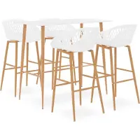 The Living Store Living Store, 5-delige barset, wit
