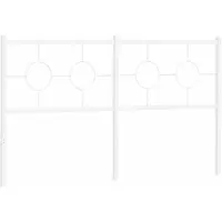 vidaXL Vervangend hoofdbord 160 cm metaal wit
