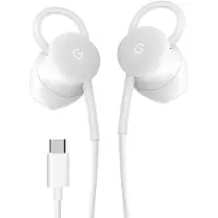 Google Oortjes voor smartphones /tablets , USB-C audio, officiële kabel, Wit