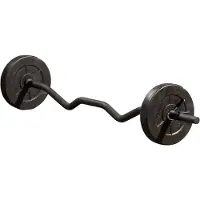 Iron gym 23 kg verstelbare curl stang set - 25 mm