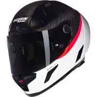 Nolan X-804 RS D.O.C. Carbon Glossy Integraalhelm Koolstof/Oranje/Wit S, unisex zwart