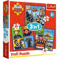 Palomies Sami Puzzle Firefighter Sam: Sam's Day 3in1 (20,36,50 stuks) 1 St