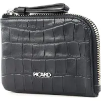 PICARD Leren Portemonnee Dundee 1 Zip Around Wallet Ozean Blauw