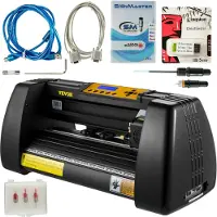 Vevor Vinyl Snijplotter 350mm Vinyl Cutter Plotter Machine 10,5kg Vinyl Schneideplotter met ARM-moederbord en Stappenmotoren Geschikt voor Reclameveld