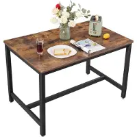 Vasagle Tafel Miles 120x75 industrieel - bruin/zwart