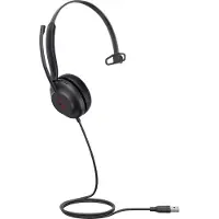 Yealink UH35 Mono Teams USB-C/A Bedraad Hoofdband Oproepen/muziek USB Type-C / USB Type-A Zwart
