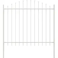 Syfax Tuinhek WOERDEN 170 x 165 cm Gepoedercoat staal Wit