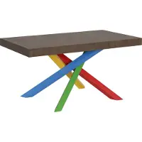 Itamoby Uittrekbare tafel 90x160/264 cm, Volantis Noce, frame 4 poten
