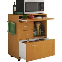 VCM Kicha keukenmodule op wielen beuk decor.