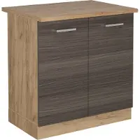 Vicco R-Line Wastafelkast – 80 cm, WB Eik Edel grijs