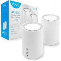 Cudy M1800 2-pack Dual-band (2.4 GHz / 5 GHz) Wi-Fi 6 (802.11ax) Wit 1 Intern
