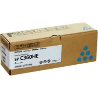 Ricoh Toner 408185 (SP C360HE) Cyaan Hoge capaciteit