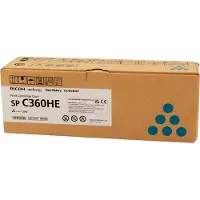Ricoh Toner 408185 (SP C360HE) Cyaan Hoge capaciteit