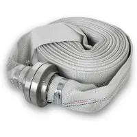 Eberth 2" brandslang, platte slang met Storz-koppeling, slanglengte 20 m, diameter 2 inch, geweven slang, industriële slang, waterslang, pompslang, tuinslang, Storz 52-C