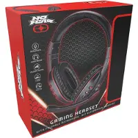 No Fear Gaming Headset - 1.5 M Kabel - 40 MM Drivers - Opvouwbare Microfoon - Over-Ear Ontwerp - Stevig en Comfortabel - Zwart/Rood