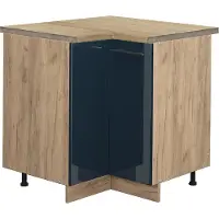 Vicco Fame-Line Keukenkasten – 80.5 cm, WB Eik Donkerblauw hoogglans