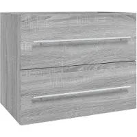 vidaXL Wastafelkast 60x38,5x48 cm bewerkt hout grijs sonoma eikenkleur