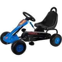 Eddy Toys Skelter - Staal - Verstelbaar - Handrem - Max 35 Kilo - 3-4 Jaar - Blauw/ Zwart