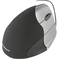 Hypertec VerticalMouse 3 Ergonomische muis USB Optisch Zwart, Zilver 5 Toetsen 2600 dpi Ergonomisch
