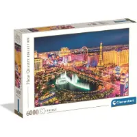 Clementoni - Puzzel - 6000 Stukjes - Las Vegas - Puzzel Voor Volwassenen - High Quality Collection