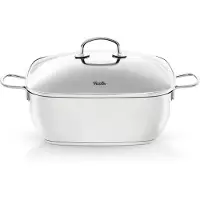 Fissler Braadpan Secural Met Antikleeflaag Vierkant Met Glasdeksel (28 x 28 cm)
