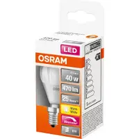 Osram LED Mini-bol 40W/827 mat, E14 fitting, dimbaar - C