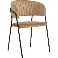 Mica Decorations Moony chair beige - l54xw51xh79cm