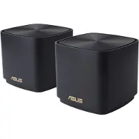 Asus ZenWiFi XD4 Plus - Mesh Wifi - WiFi Versterker - Zwart - 2-pack - Wandmontage