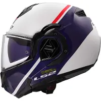LS2 Helmets LS2FF906AdvantSwipeWitBlauw06Systeemhelm Maat XS