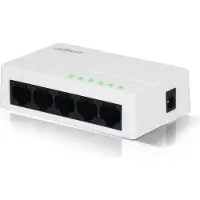 Dahua Ethernet Switch - 5 Poorten - Unmanaged - 5 x 10 / 100 / 1000 Mbps - Internet - Netwerk splitter - PFS3005-5GT-L