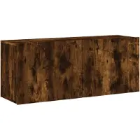 vidaXL Tv-meubel wandgemonteerd 100x30x41 cm gerookt eikenkleurig