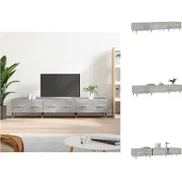 vidaXL Tv-meubel - Tv-meubelen - Tv Kast - Opbergkast - Tv-meubel 150x36x30 cm bewerkt hout betongrijs