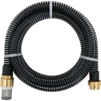 Syfax Zuigslang met messing koppelingen 1,1'' 25 m PVC zwart