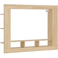 Syfax Tv-meubel 152x22x113 cm bewerkt hout sonoma eikenkleurig