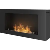 SOLOLED BlackBox 910 SimpleFire: Bioethanol-wandkachel met glas