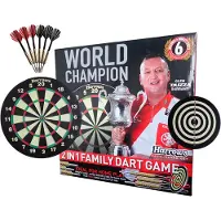 Harrows world champion family dart game inclusief 6 stuks darts |