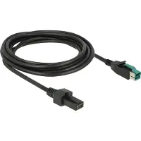 DeLOCK 85484 Zwart 3m PoweredUSB electriciteitssnoer