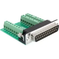 DeLOCK Seriële RS232 connector 25-pins SUB-D (m) - 27-pins Terminal Block / schroeven